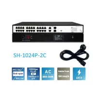 Switch 24 Ports POE SH-1024P-2C Hikvision chuyển mạch Smart Line